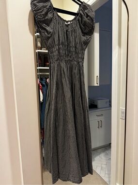 green midi length dress Fia Midi Dress